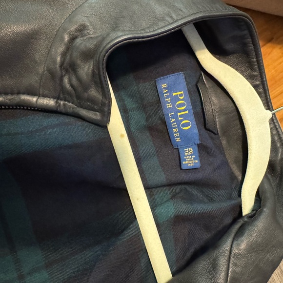 Ralph Lauren Men's Dark Brown Leather Bomber Jacket - Picture 3 of 13